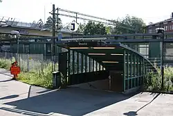 Entrance from the west