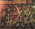 Central Asian men, detail of Sarira box.