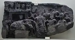 Subjugation of Nalagiri by the Buddha, Gandhara