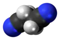 Spacefill model of succinonitrile