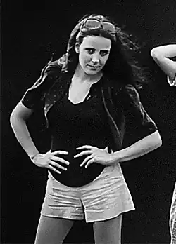 Roche in a promotional photo for the Roches in 1980