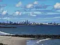 Sydney CBD skyline viewed from Botany Bay