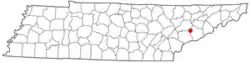Location of Seymour, Tennessee