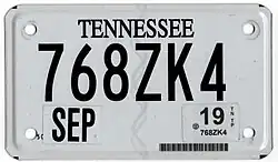 Motorcycle plate