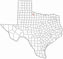 Location of Crowell, Texas