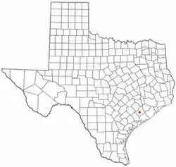 Location of El Campo, Texas