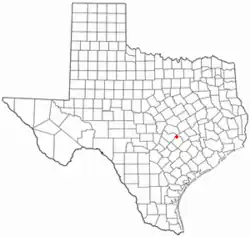 Location of Elgin, Texas