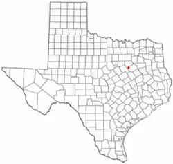 Location of Frost, Texas