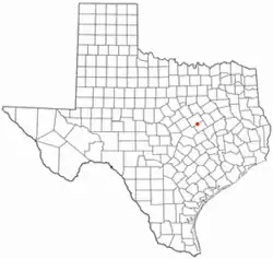 Location of Golinda, Texas