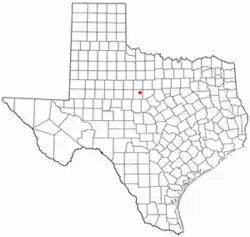Location of Putnam, Texas