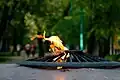 The eternal flame at the central alley of the Gorky Park, photo taken in 2007.