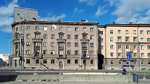Tallinn Stalinist building on Gonsiori Street (1951)