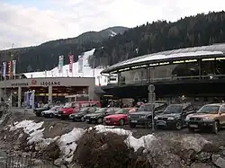 Die neue Leoganger Talstation im Winter 2006/07