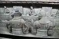Tang tomb guardians wearing mountain pattern armour