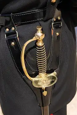 Hilt of the sword worn by students of the École Polytechnique in dress uniform