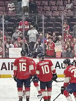 Barkov along with Vladimir Tarasenko and the Florida Panthers