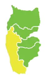 Map of Tartus District within Tartus Governorate