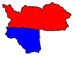 Tatkon Township (red) in Ottara District