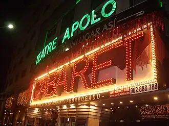 Teatre Apolo is a relic of the city's former cabaret district, Avinguda del Paral·lel