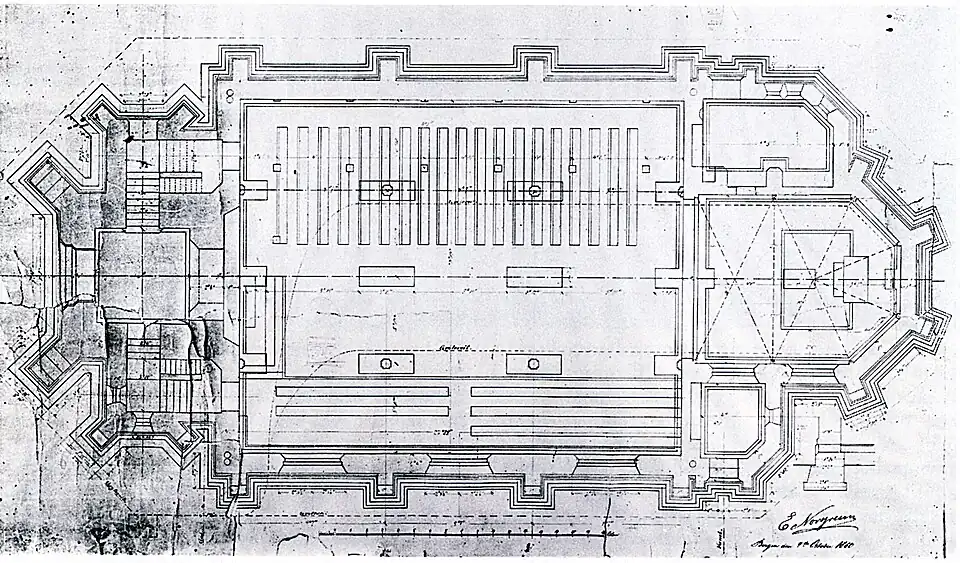 Original design of the church