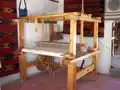 A hand weaving loom in Oaxaca