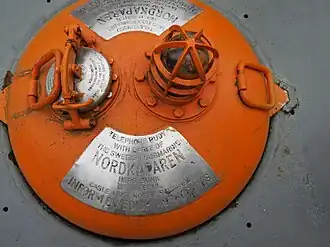 Emergency buoy of the Swedish submarine Nordkaparen