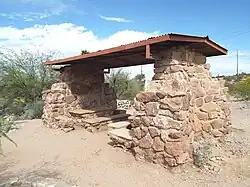 Moeur Park field stone tables and benches.