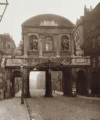 Temple Bar Gate required timber support props in the 1870s and was dismantled in 1878.