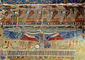 Nekhbet with outstretched wings below a row of uraei, from the mortuary temple of Hatshepsut, Deir el-Bahari