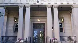Front of Terre Haute Masonic Temple