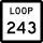 State Highway Loop 243 marker