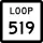 State Highway Loop 519 marker