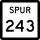 State Highway Spur 243 marker