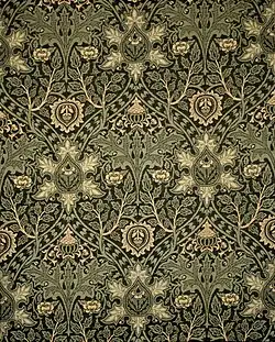 'Ispahan' carpet attributed to John Henry Dearle for Morris and Co. (circa 1888) (Los Angeles County Museum of Art)