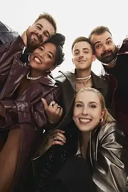 (From left) Daniele Dees, Joanné Nugas, Johannes Rücker Becker, Axel Berntzon, Clara Fornander