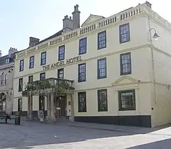 Angel Hotel and Motel and Stables attached to the Rear