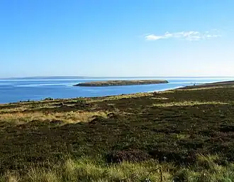 Calf of Flotta viewed, from the south-west, from Flotta.