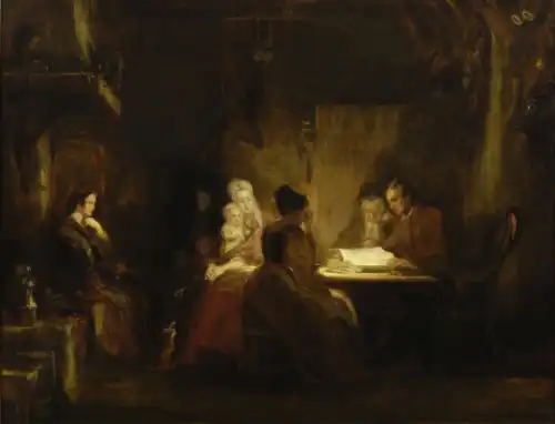 The Cottar's Saturday Night by David Wilkie