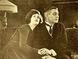 Pearl Shepard and Charles Richman in a still from The Echo of Youth (1919).