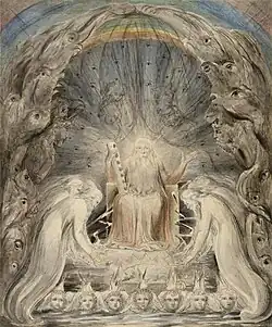 The Four and Twenty Elders Casting their Crowns before the Divine Throne, c. 1803–5. William Blake, Tate. 354 x 293 mm.
