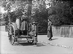 Girl Guides delivering milk in the United Kingdom during World War I