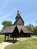 The Hopperstad Stave Church Replica is a replica of a Norwegian stave church