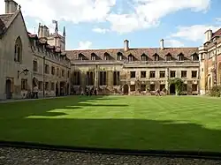 Pembroke College, the buildings surrounding Old Court (except the Chapel and Cloister) and Ivy Court