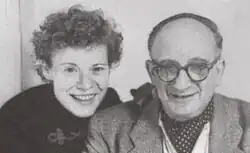 Margret Rey with her husband, H. A. Rey in 1951