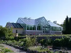One of the garden's tropical greenhouses