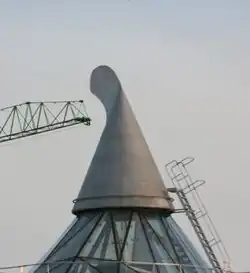 Silver coloured cowl