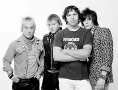 The Exploding Hearts. Left to right: Adam Cox, Jeremy Gage, Matt Fitzgerald, Terry Six