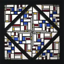 De Stijl abstraction by Theo van Doesburg, Netherlands (1917)