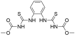 Chemical structure of thiophanate-methyl.