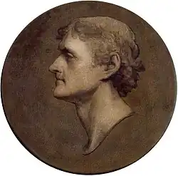 Jefferson Medallion Portrait by Gilbert Stuart, 1805